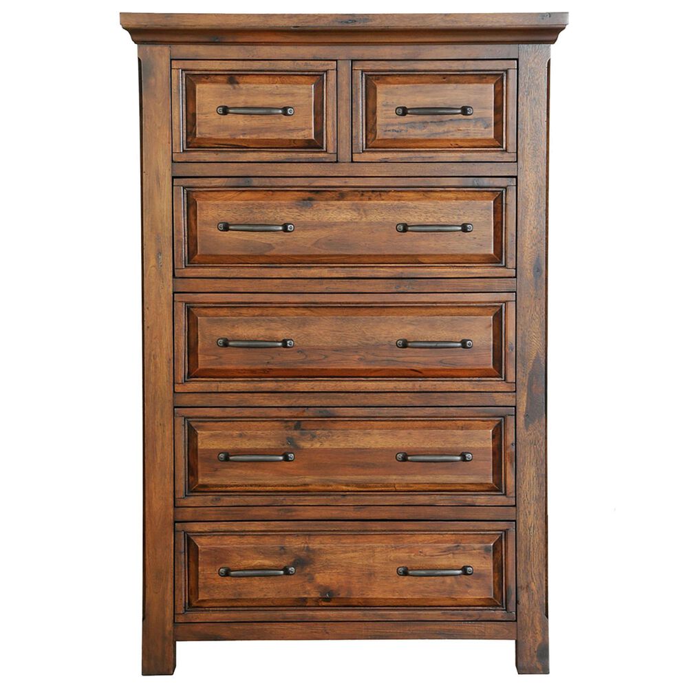 Napa Furniture Design Hill Crest 6-Drawer Chest in Dark Chestnut, , large