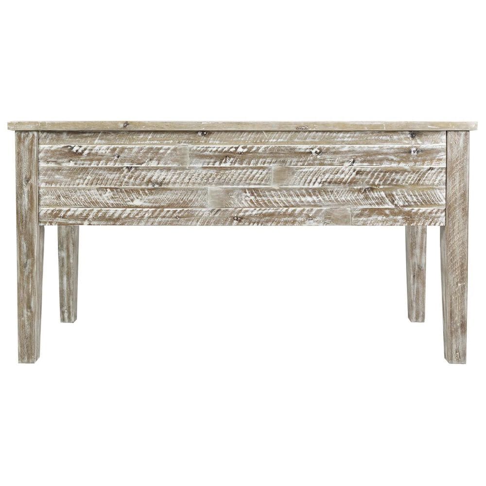 Waltham Artisans Craft 5-Drawer Desk in Washed Grey, , large