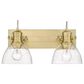 Golden Lighting Hines 2-Light Bath Vanity Lights with Seeded Glass in Brushed Champagne Bronze, , large