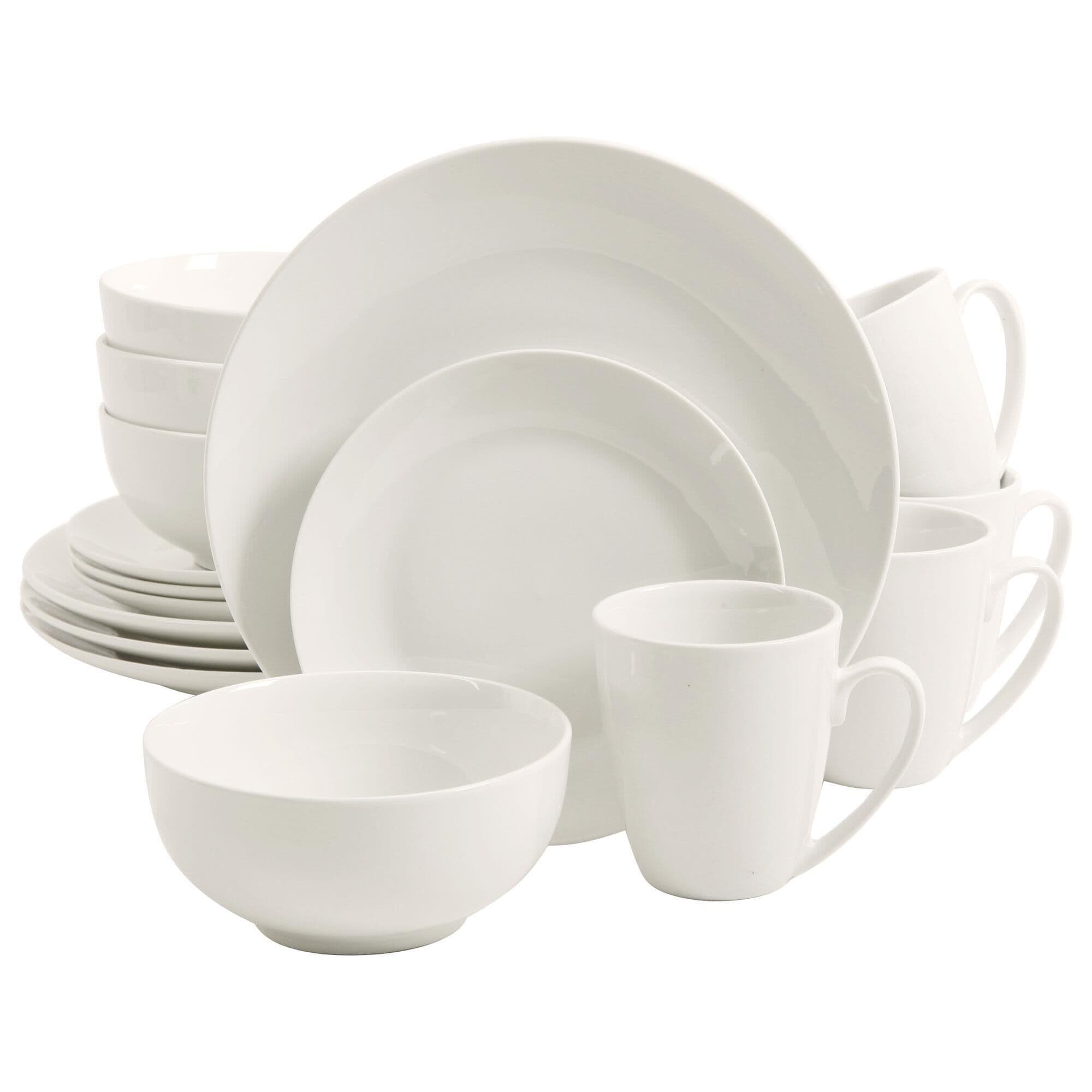 Gibson Home Ogalla 16 Piece Dinnerware Set in White NFM