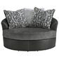 Ashley Brixley Pier Oversized Swivel Accent Chair in Graphite, , large