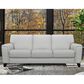 Blue River Bergen Leather Stationary Sofa in Dove Gray, , large