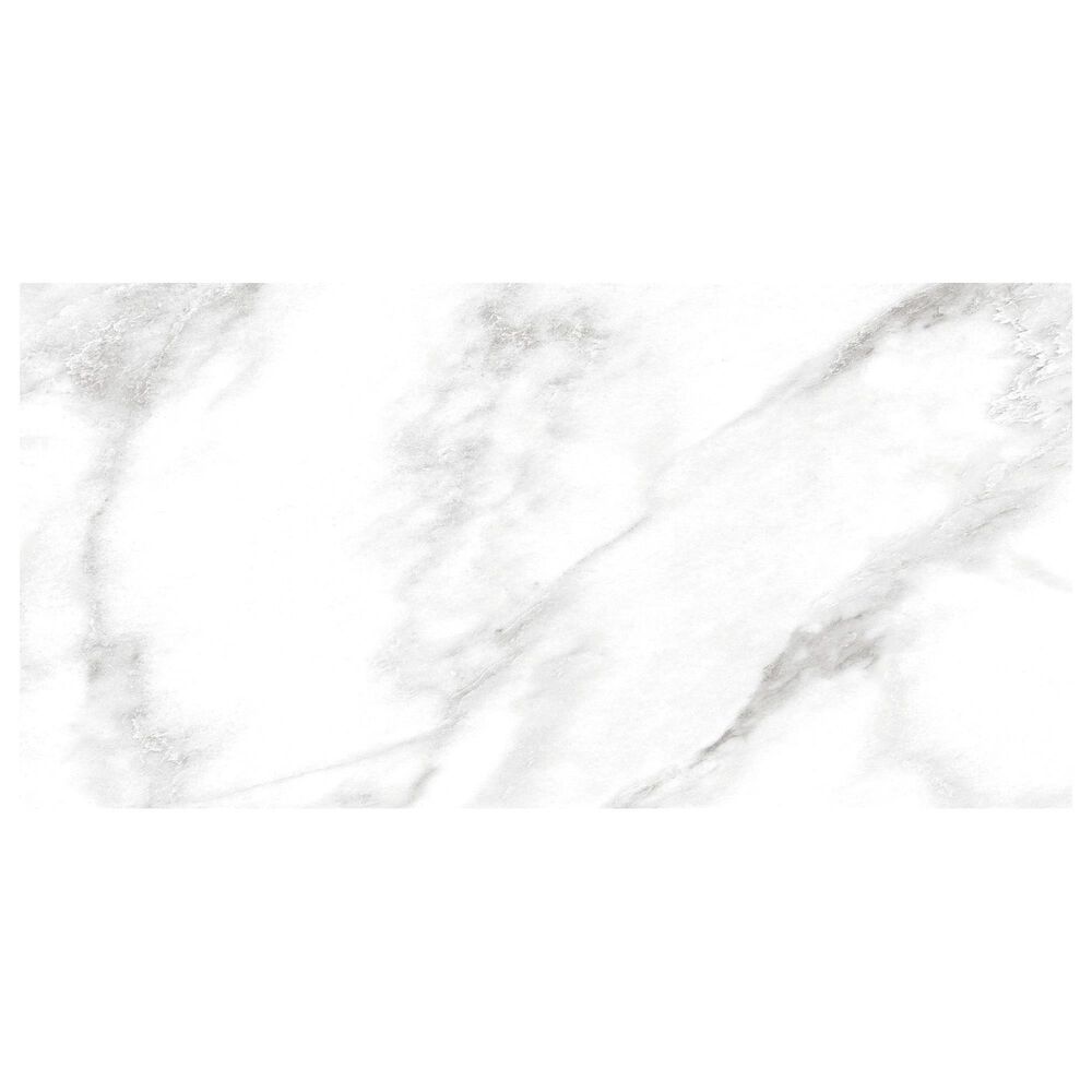 Dal-Tile Perpetuo Brilliant White 12" x 24" Flat Satin Ceramic Wall Tile, , large