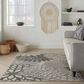 Nourison Aloha 3"6" x 5"6" Silver and Grey Indoor/Outdoor Area Rug, , large