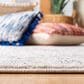 Safavieh Tulum TUL267E 8" x 10" Ivory and Fuchsia Area Rug, , large