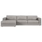 Ashley 2-Piece Leather Sofa with Chaise in Glacier, , large
