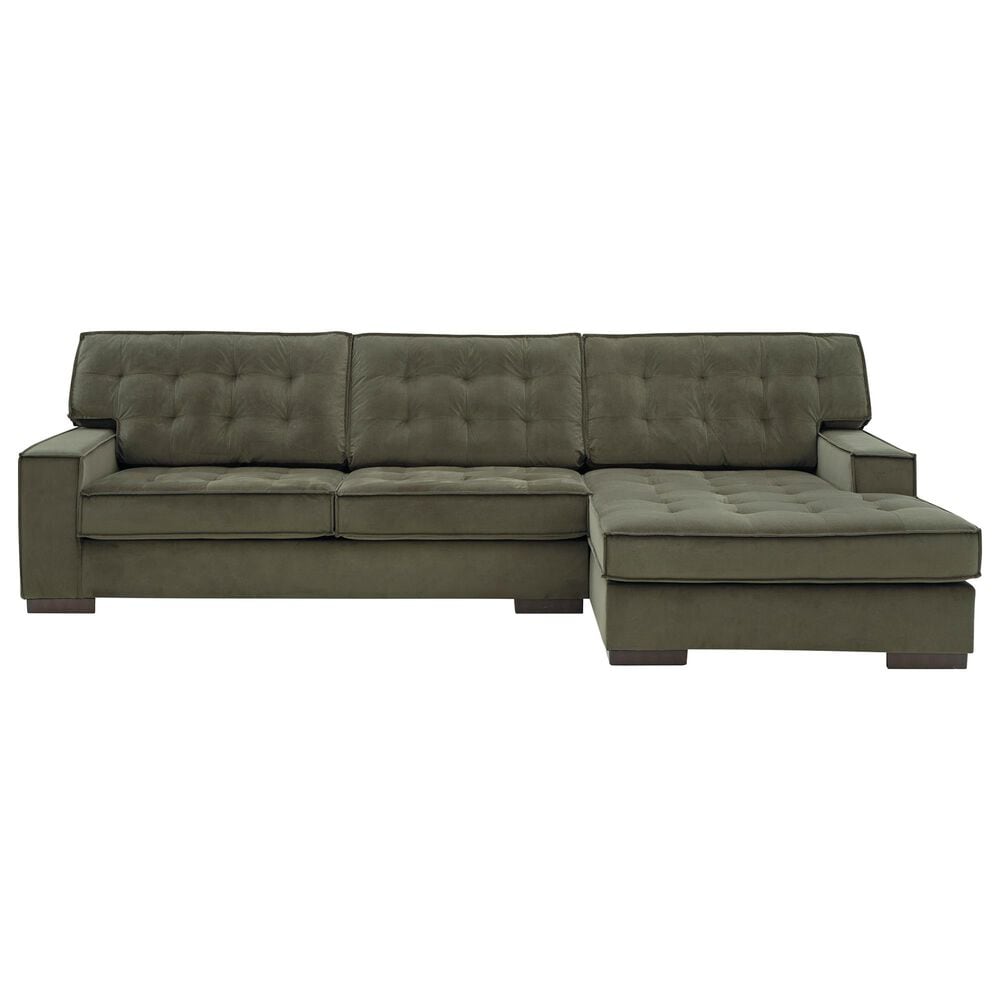 Ashley Caspian-Town 2-Piece Right Facing Sectional with Chaise in Olive, , large