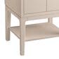 Kohler Seagrove 24" Single Bathroom Vanity in Light Clay with 3 cm White Quartz Top and Rectangular Sink, , large