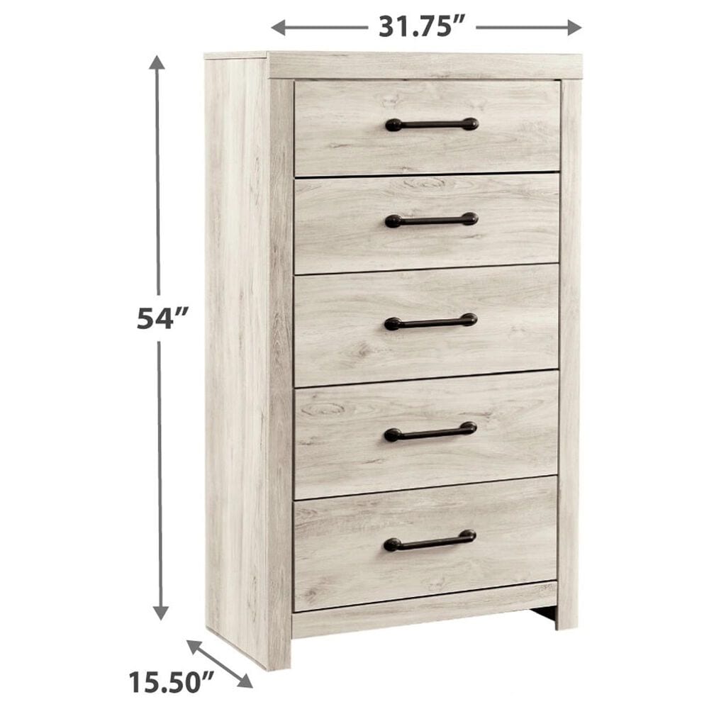 Ashley Cambeck 5-Piece Queen Bedroom Set in Whitewash, , large