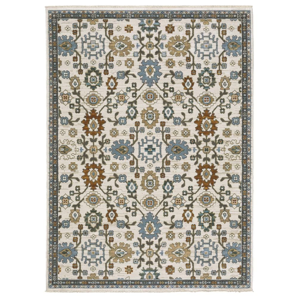 Oriental Weavers Keira Ivory and Multicolor 7"10" x 10"10" Area Rug, , large