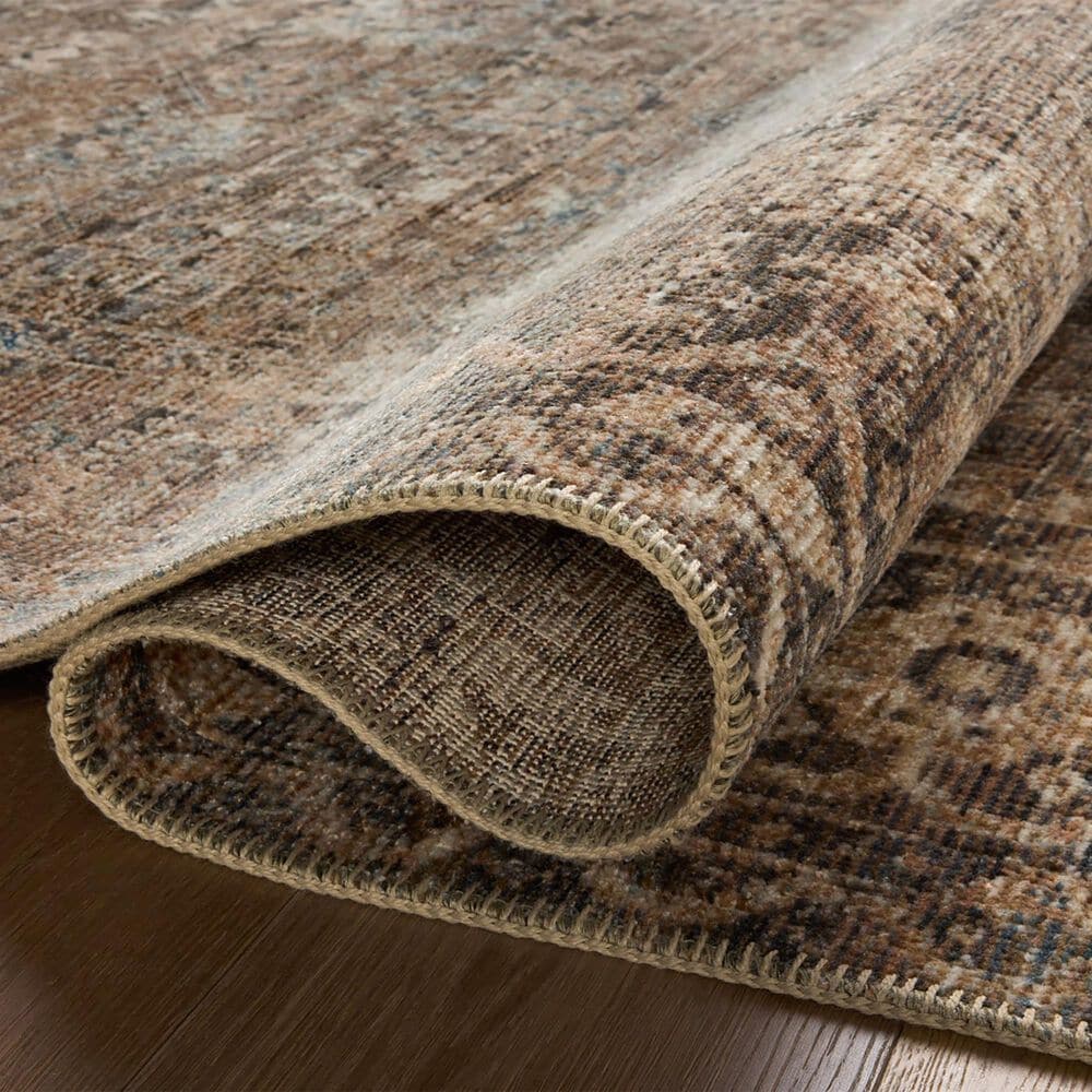 Loloi Heritage 4&#39; x 10&#39; Mocha and Denim Runner, , large