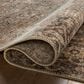 Loloi Heritage 4" x 10" Mocha and Denim Runner, , large