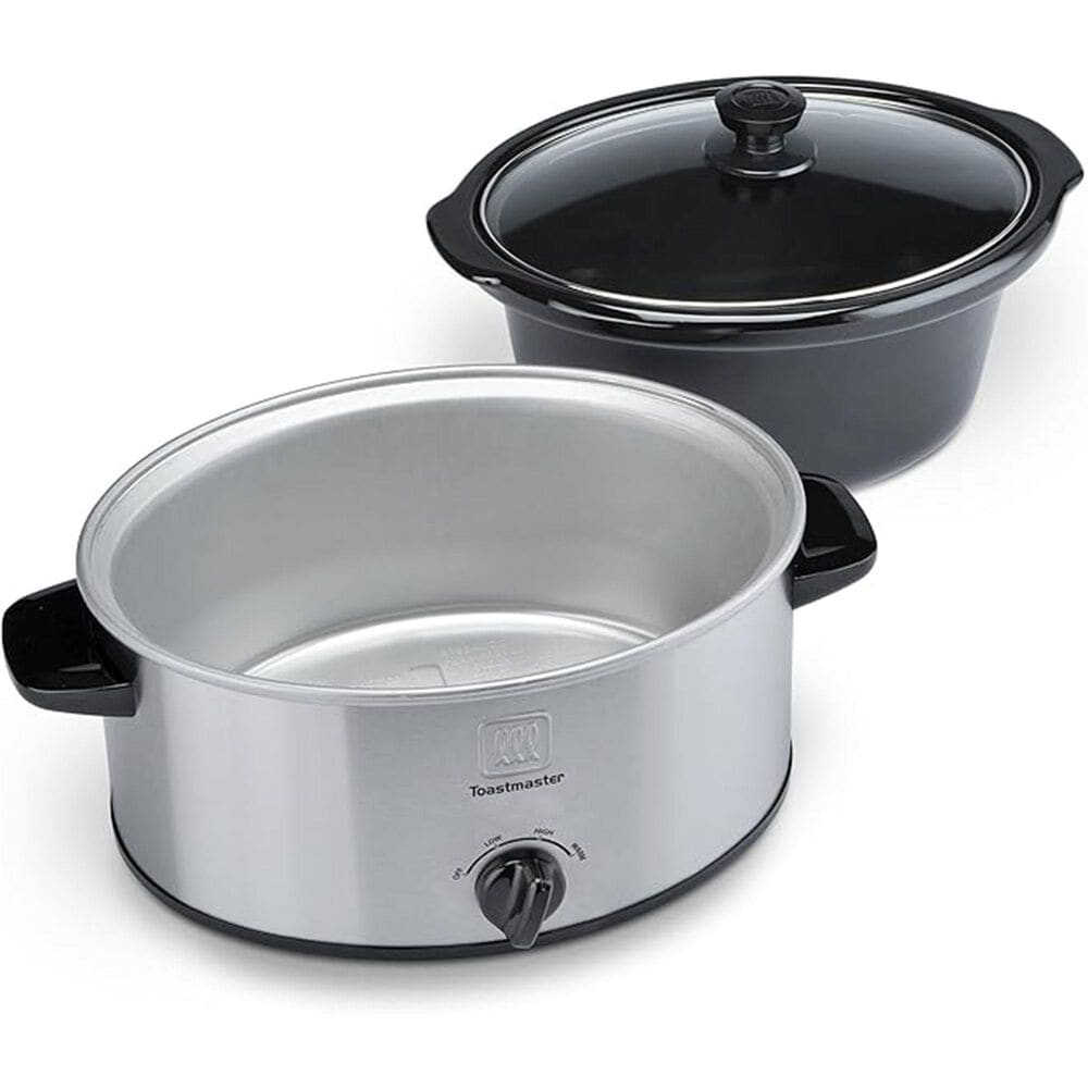 Toastmaster 4-Quart Slow Cooker in Stainless Steel, , large