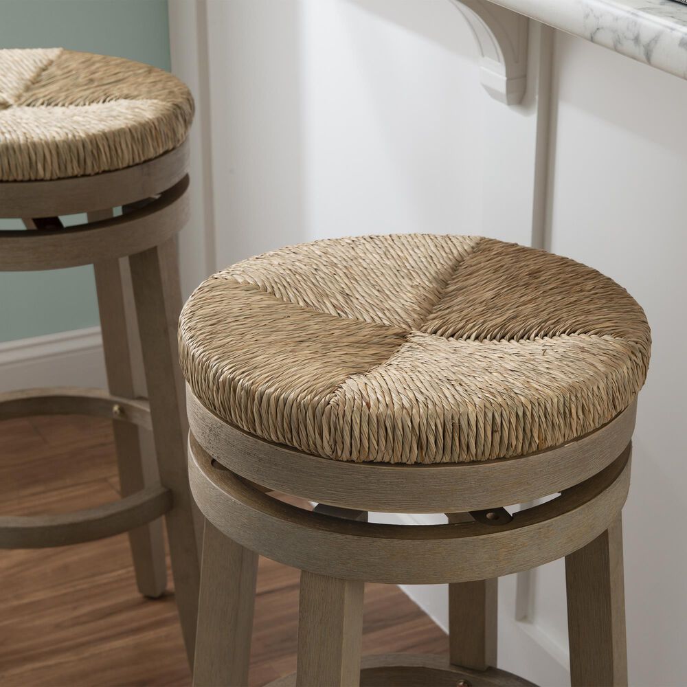 Linon Home Decor Morgan Swivel Bar Stool in Natural, , large