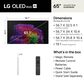 LG 65" Class G6 Series OLED evo AI 4K with Supplied Flush Wall Mount in Black - Smart TV, , large