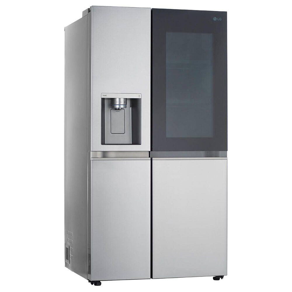 LG 27.1 Cu. Ft. Side-by-Side Refrigerator in Print Proof Stainless Steel, , large