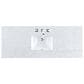 James Martin Vanities Breckenridge 60" Single Bathroom Vanity in Light Natural Oak with 3 cm Carrara White Marble Top and Rectangular Sink, , large