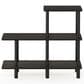 HOMLUX Turn-N-Tube 3-Tier Cube Ladder Display Rack in Espresso and Black, , large