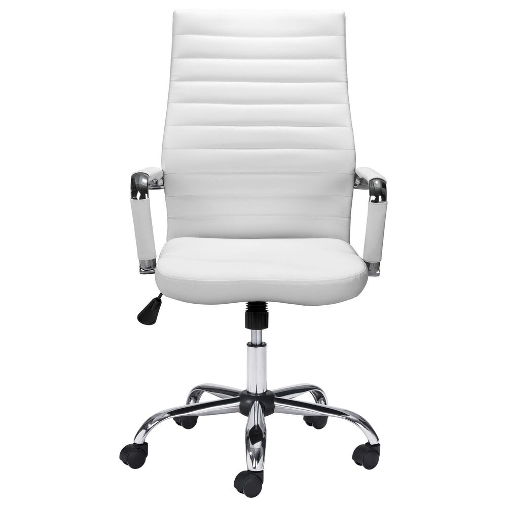 Zuo Modern Primero Office Chair in Black and Silver, , large