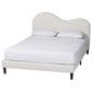 Baxton Studio Dalton Queen Upholstered Platform Bed in Cream, , large
