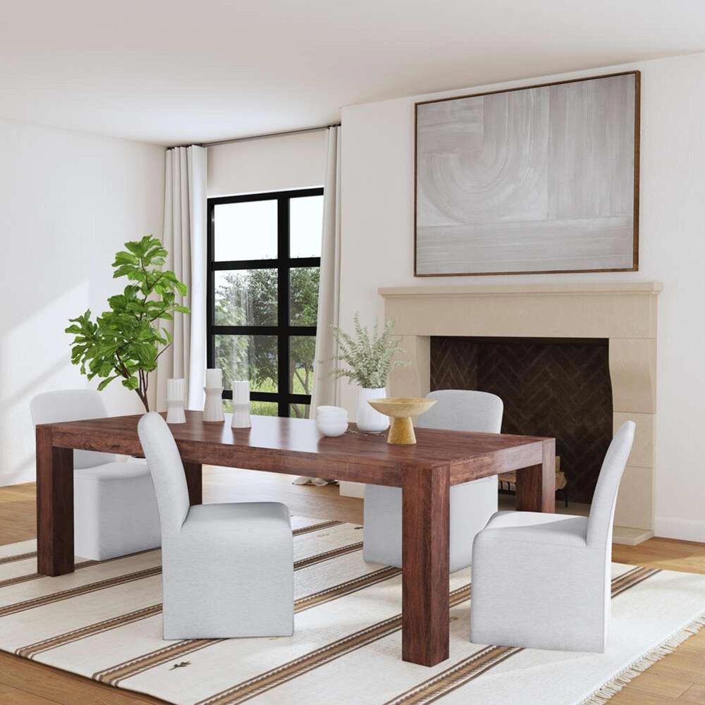 Bassett Mirror Company Walsh Dining Table in Rustic Brown Mango - Table Only, , large