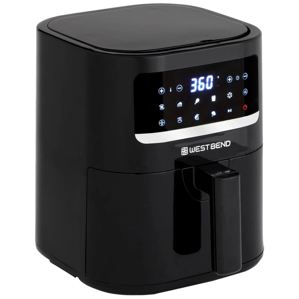 West Bend 5 Qt. Air Fryer with 10 Presets in Black