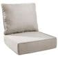 Sunwell Garden 24" Outdoor Seat and Back Cushion Set in Beige, , large
