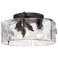 Golden Lighting Calla 3-Light Flush Mount in Natural Black, , large