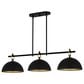 Quoizel Cleo 3-Light Linear Chandelier in Matte Black, , large