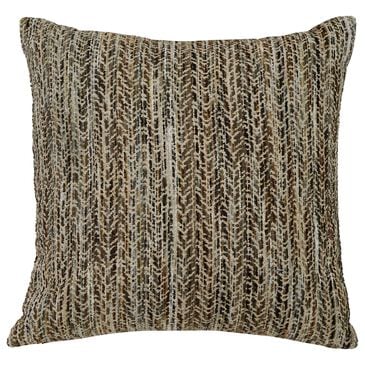 Ashley Jayner 20" Square Throw Pillow in Ivory, Gray, Brown, Blue, Green and Yellow, , large