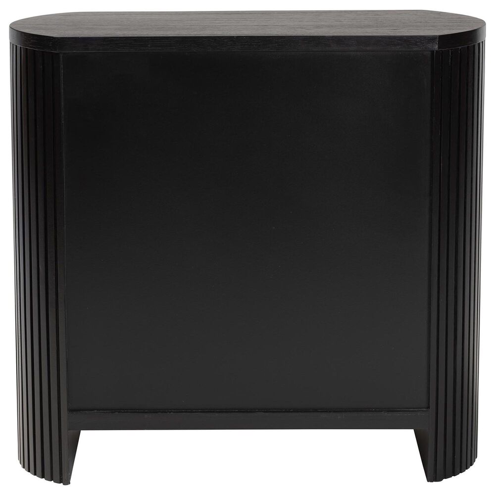 Baxton Studio Keshet 2-Door Accent Cabinet in Black, , large