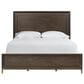 Furniture Worldwide Montclair Queen Panel Bed in Embossed Cocoa and Smoked Gold, , large
