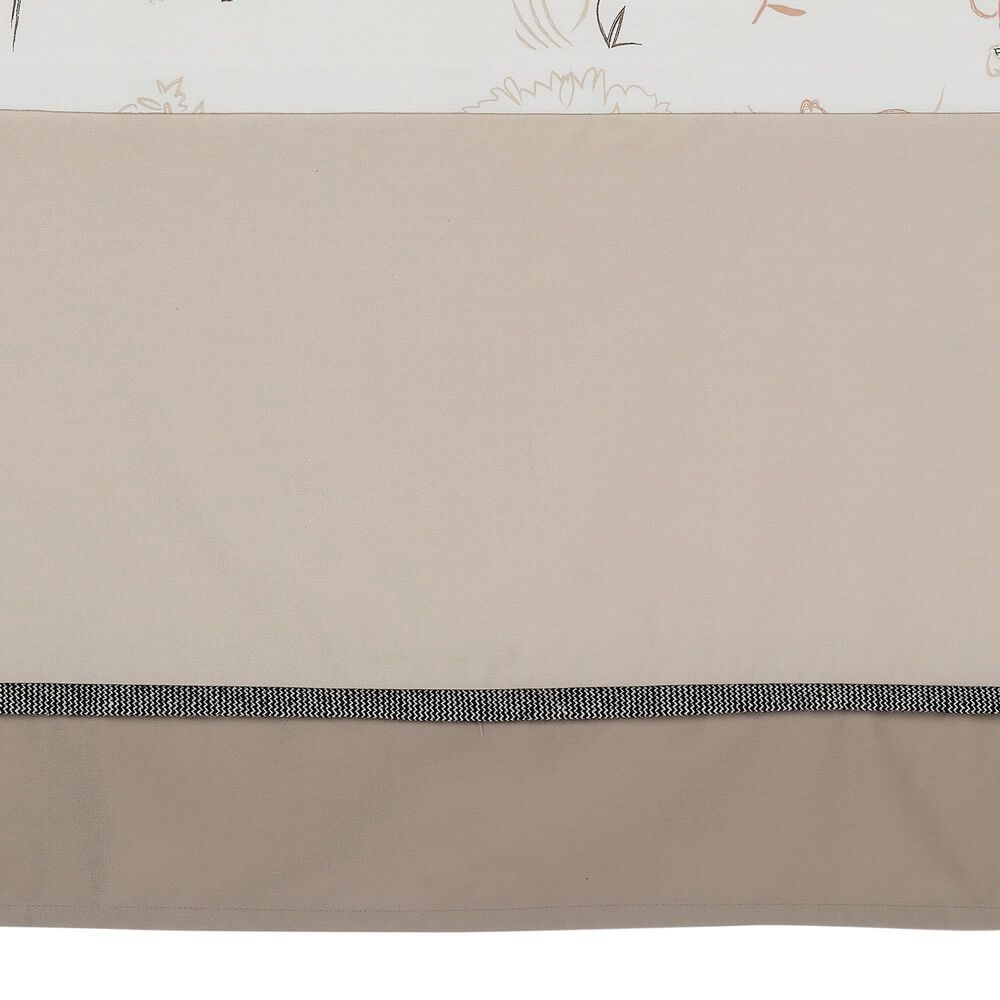Lambs and Ivy Treetop Fox 3-Piece Crib Bedding Set in Rust, Black and White, , large
