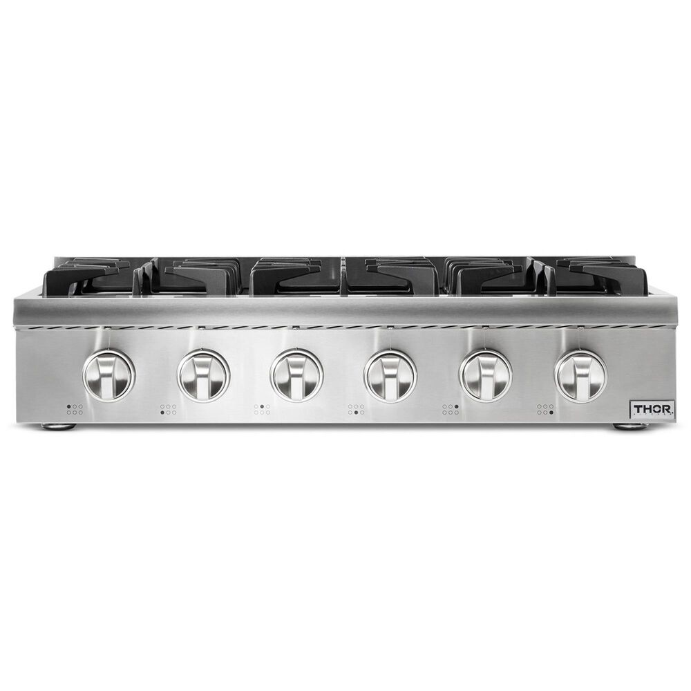 Thor Kitchen 36&quot; Professional Liquid Propane Cooktop in Stainless Steel, , large