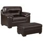 Arapahoe Home Austin Chair and a Half with Ottoman in Chocolate, , large