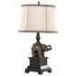 Grandview Gallery Elephant Polyresin Table Lamp in Bronze, , large