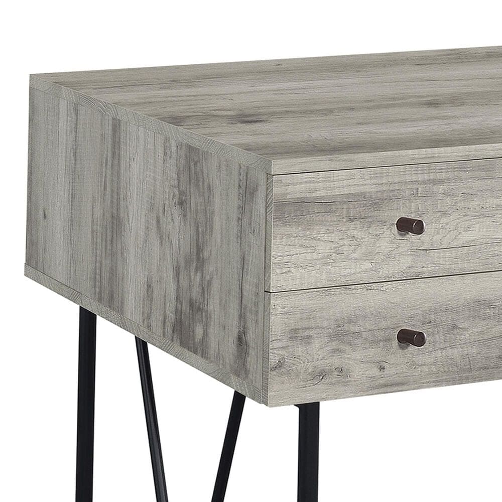 COAST Analiese 2-Piece Desk and Bookcase Set in Black and Grey Driftwood, , large