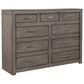 Riva Ridge Modern Loft 9 Drawer Chesser in Graystone, , large