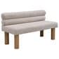 Hearth and Haven 52" Upholstered Dining Bench in Natural, , large
