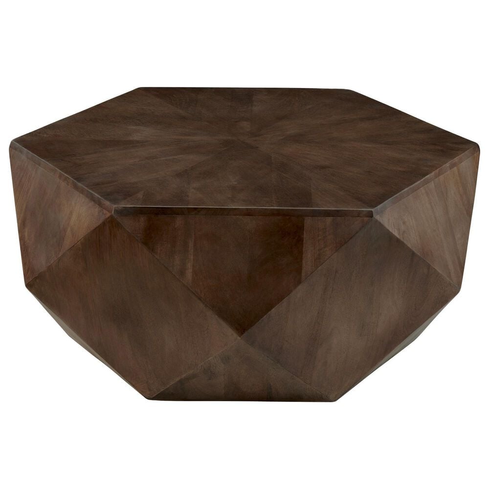 Slatehouse Pleasant Hill Hexagonal Cocktail Table in Brown, , large