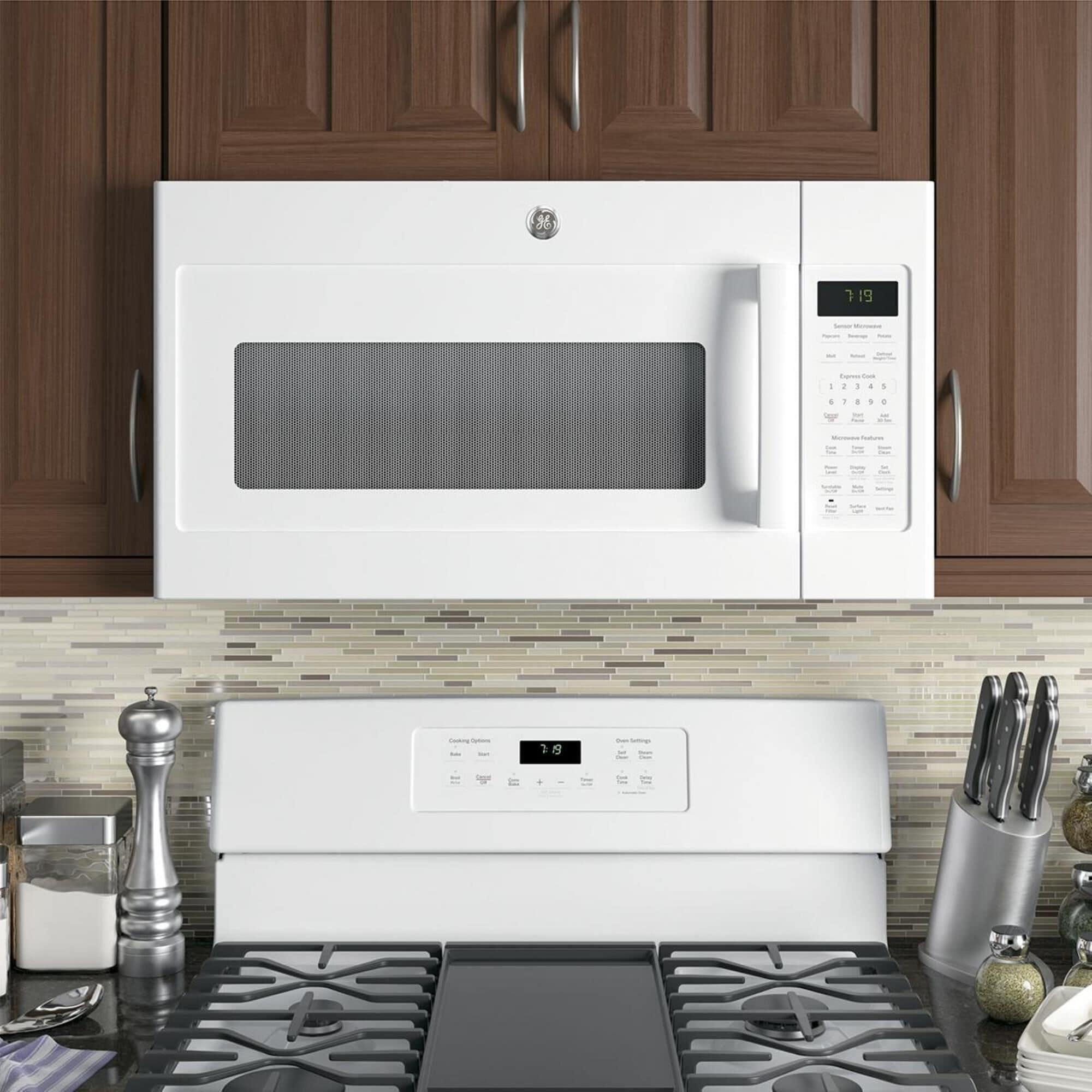 GE Appliances 1.9 Cu. Ft. Over the Range Microwave with Sensor in