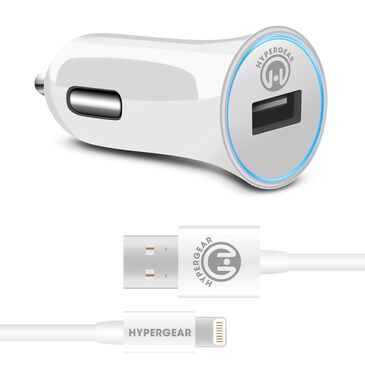 Hypergear Apple 2.4 Rapid Car Charger in White, , large