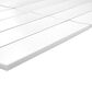 Emser Kaizen White 2" x 8" Rectangle on 9" x 15" Satin Porcelain Mosaic Sheet, , large