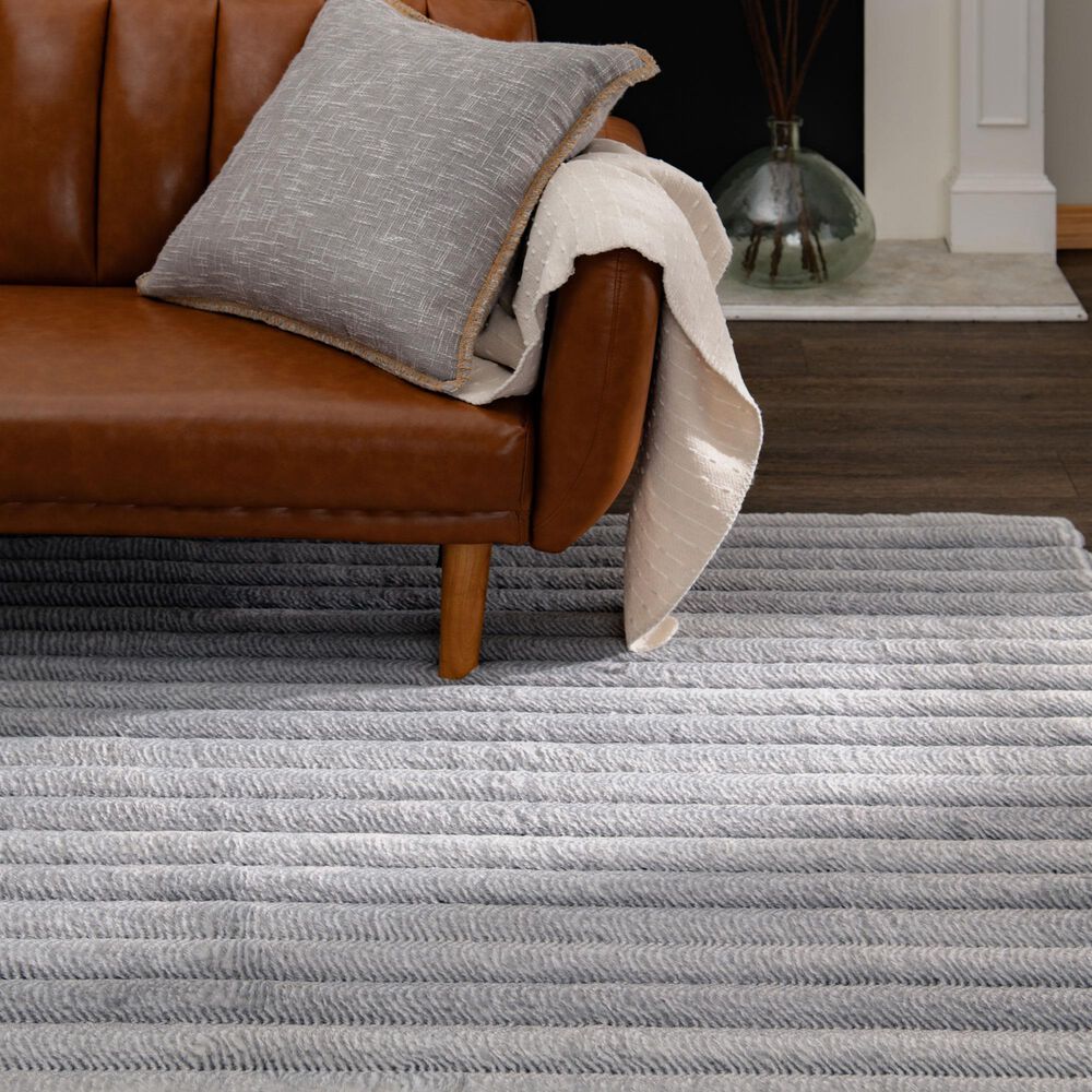 Central Oriental Talia Torin Light Gray 5' x 7' Area Rug, , large