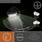 Vaxcel Lombard 4.75" 1-Light Outdoor Motion Sensor Wall Lantern in Textured Black, , large