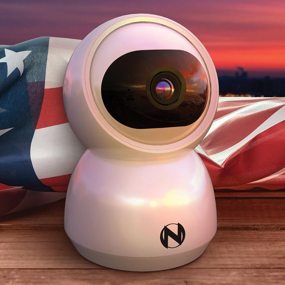 Night Owl Indoor Wi-Fi IP Plug In 3MP Deterrence Camera with Pan, Tilt and 2-Way Audio - White, , large