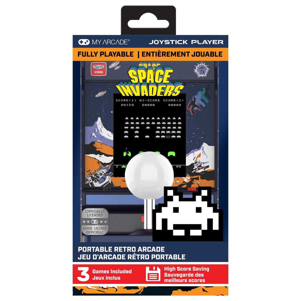My Arcade Atari Space Invaders Joystick Player Handheld Gaming in Multicolor, , large