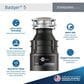 InSinkerator Badger 5 1/2 HP Garbage Disposal with Cord in Waterborne Gray Enamel, , large