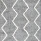 Safavieh Venus Shag Chevron 4" x 6" Grey and Ivory Area Rug, , large