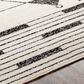 Surya Pisa 6" x 7"9" Black, Gray and Ivory Area Rug, , large
